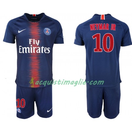Divisa di Calcio Paris Saint-Germain NEYMAR JR 10 Bambino Prima 2018/2019